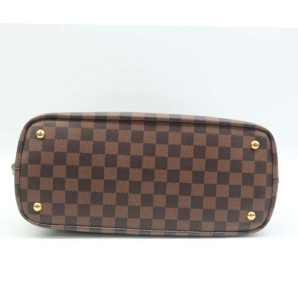 100% Authentic Louis Vuitton Kensington Brown Damier Ebene Canvas Satchel Bag - Picture 5 of 12